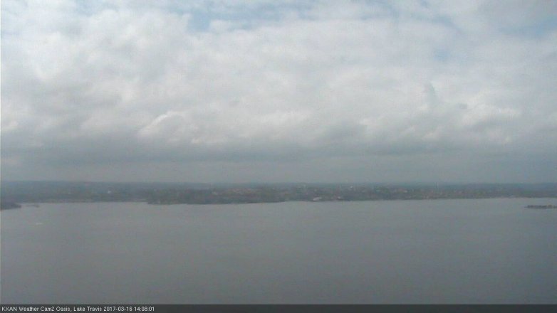 Lake Travis webcam, March 16, 2017 1:15 PM CT