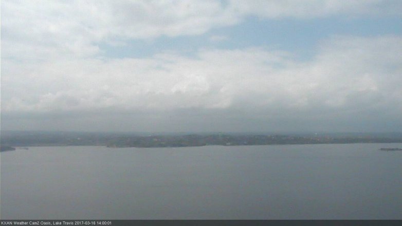 Lake Travis webcam, March 16, 2017 1:25 PM CT