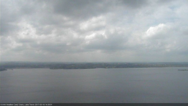 Lake Travis webcam, March 16, 2017 1:55 PM CT