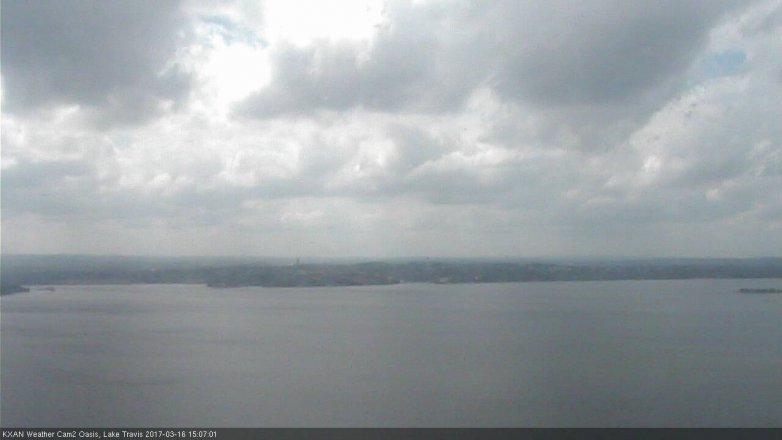 Lake Travis webcam, March 16, 2017 2:15 PM CT
