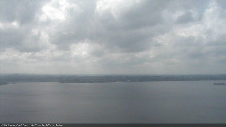 Lake Travis webcam, March 16, 2017 2:30 PM CT