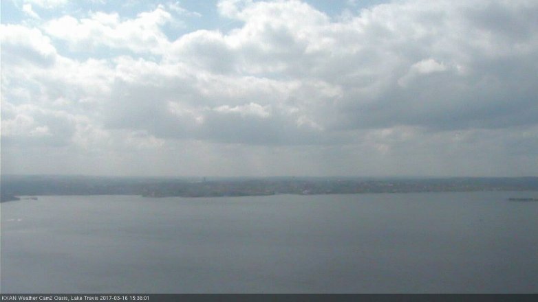 Lake Travis webcam, March 16, 2017 2:45 PM CT