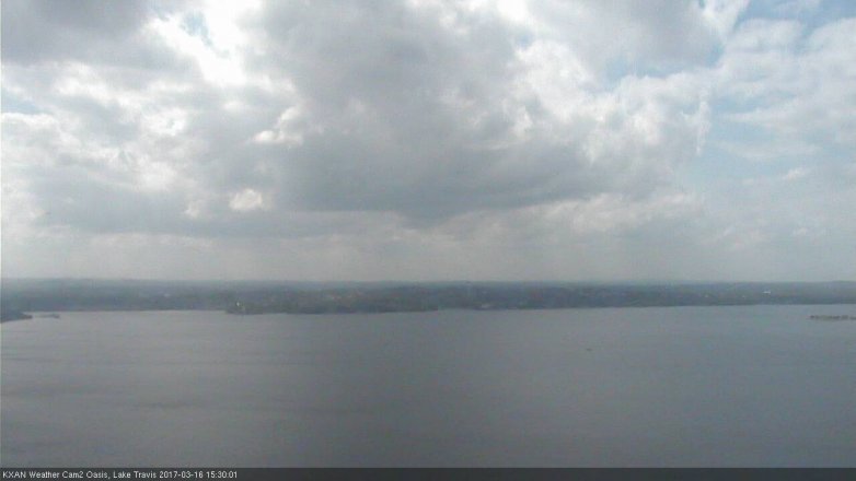 Lake Travis webcam, March 16, 2017 2:50 PM CT
