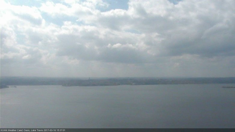 Lake Travis webcam, March 16, 2017 3:00 PM CT