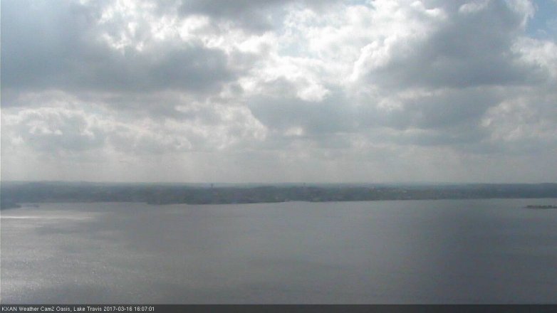 Lake Travis webcam, March 16, 2017 3:30 PM CT