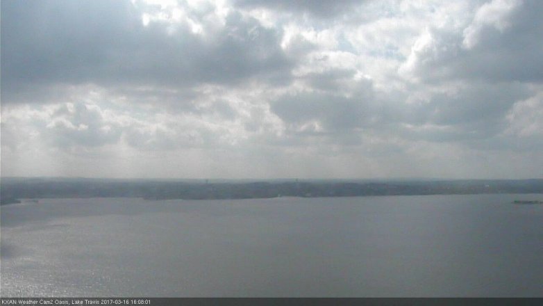 Lake Travis webcam, March 16, 2017 3:40 PM CT