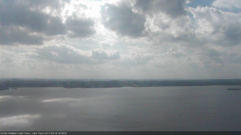 Lake Travis webcam, March 16, 2017 3:50 PM CT