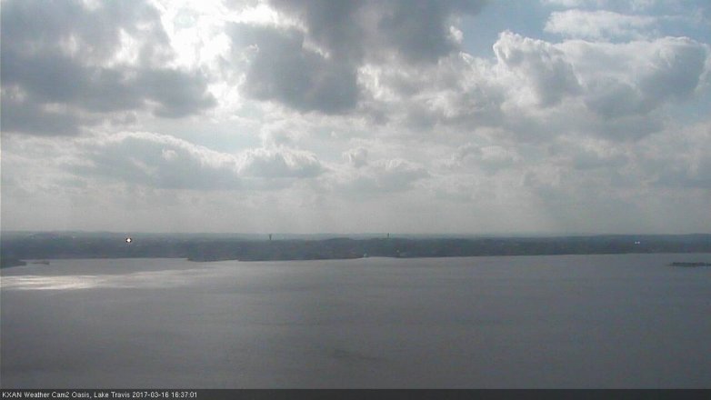 Lake Travis webcam, March 16, 2017 4:00 PM CT