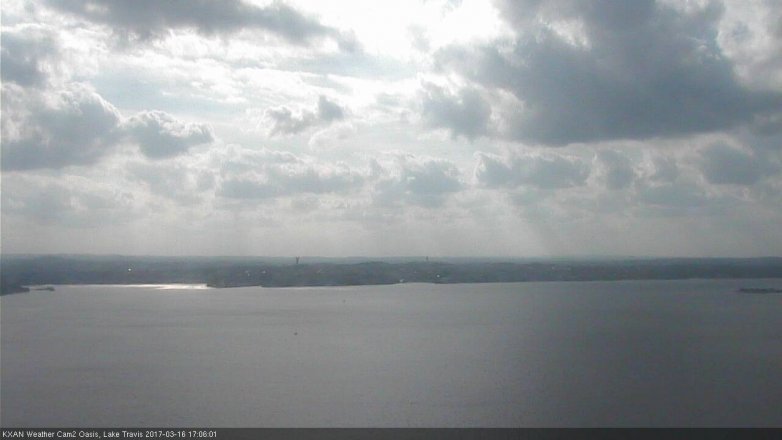 Lake Travis webcam, March 16, 2017 4:15 PM CT