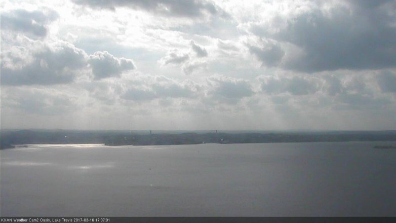 Lake Travis webcam, March 16, 2017 4:20 PM CT