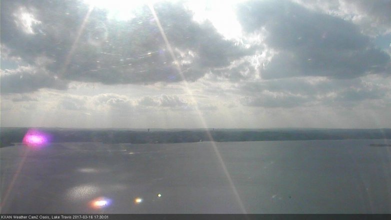 Lake Travis webcam, March 16, 2017 4:45 PM CT