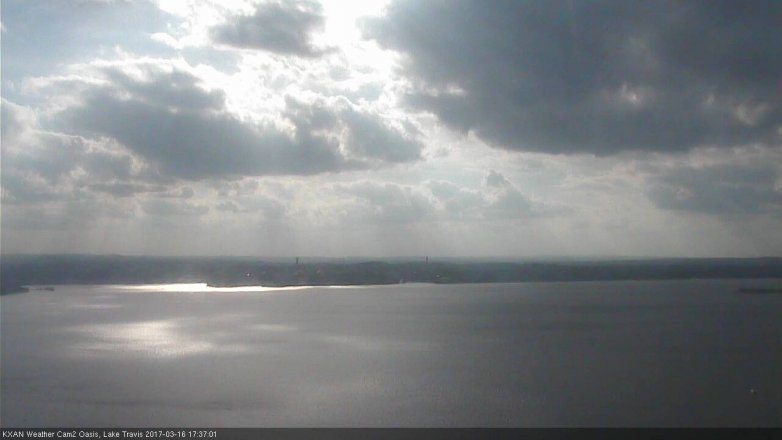 Lake Travis webcam, March 16, 2017 4:55 PM CT