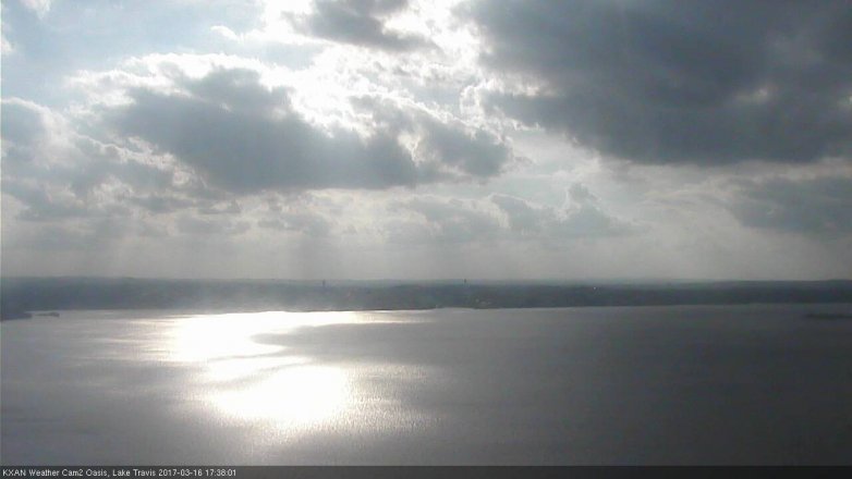 Lake Travis webcam, March 16, 2017 5:10 PM CT