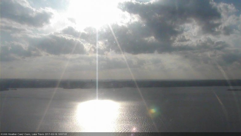 Lake Travis webcam, March 16, 2017 5:15 PM CT