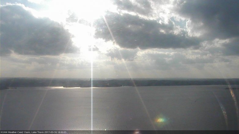 Lake Travis webcam, March 16, 2017 5:25 PM CT