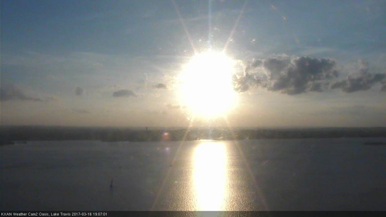 Lake Travis webcam, March 16, 2017 6:30 PM CT