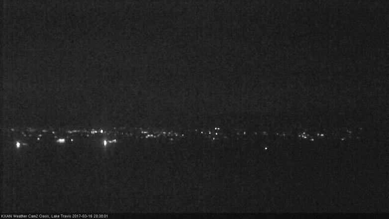 Lake Travis webcam, March 16, 2017 7:45 PM CT