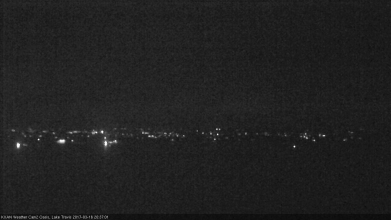 Lake Travis webcam, March 16, 2017 8:05 PM CT