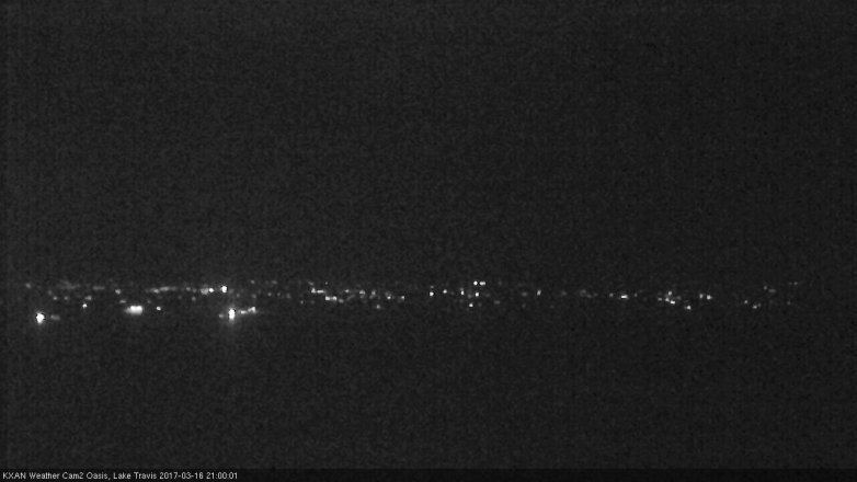 Lake Travis webcam, March 16, 2017 8:10 PM CT