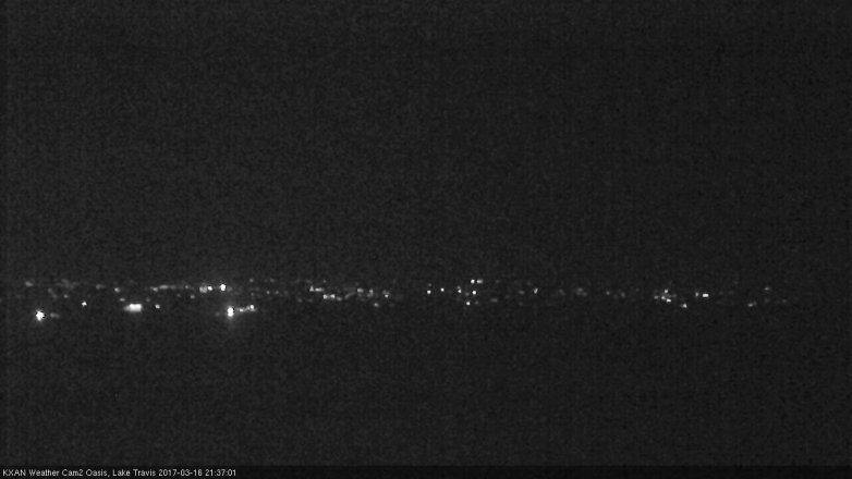 Lake Travis webcam, March 16, 2017 8:40 PM CT