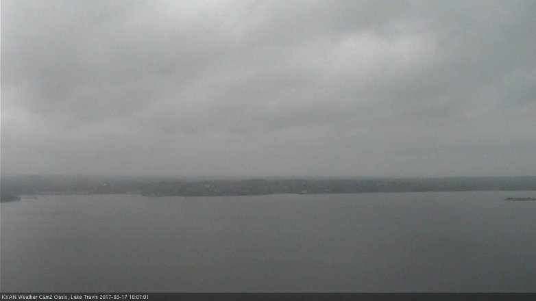 Lake Travis webcam, March 17, 2017 9:25 AM CT