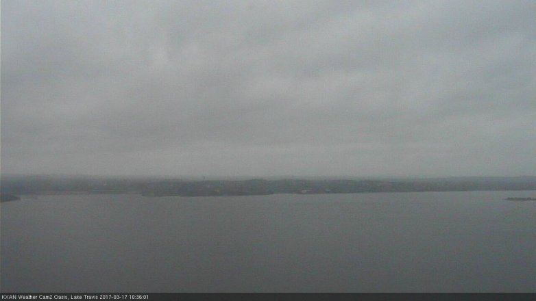 Lake Travis webcam, March 17, 2017 9:50 AM CT