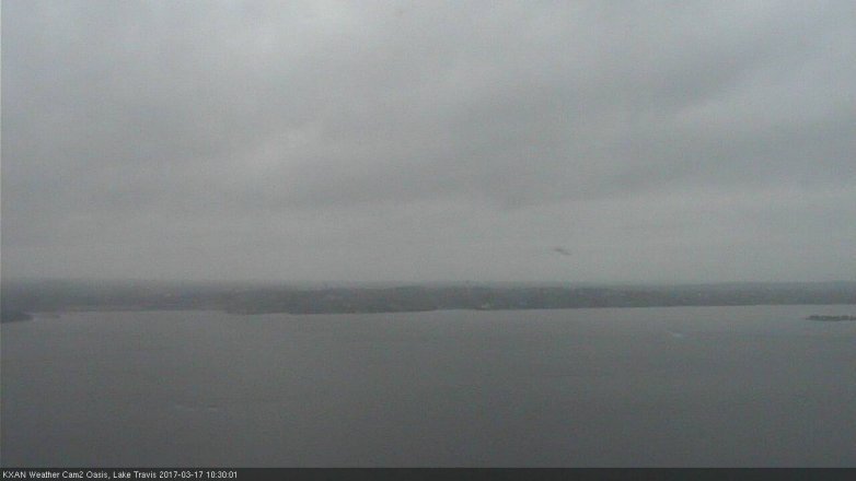 Lake Travis webcam, March 17, 2017 9:55 AM CT