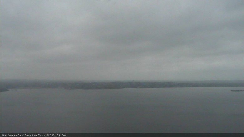 Lake Travis webcam, March 17, 2017 10:10 AM CT