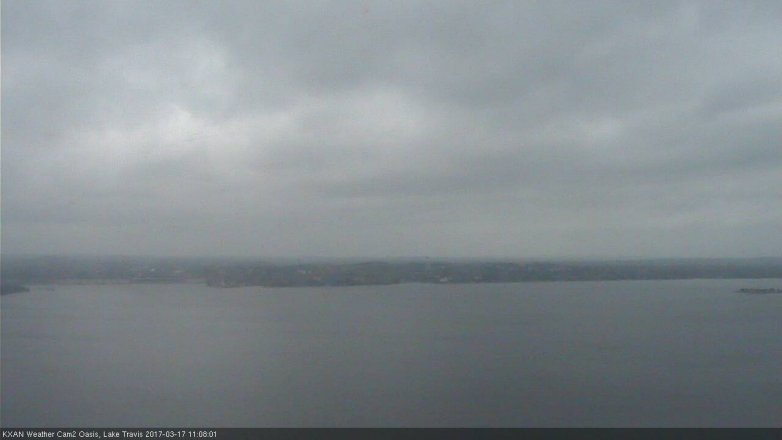 Lake Travis webcam, March 17, 2017 10:15 AM CT