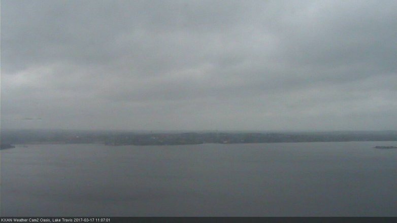 Lake Travis webcam, March 17, 2017 10:30 AM CT