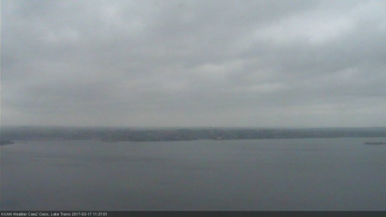 Lake Travis webcam, March 17, 2017 10:45 AM CT