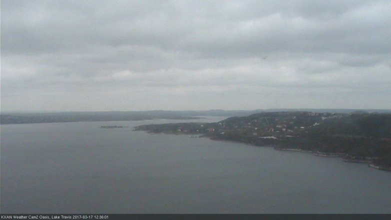 Lake Travis webcam, March 17, 2017 11:50 AM CT