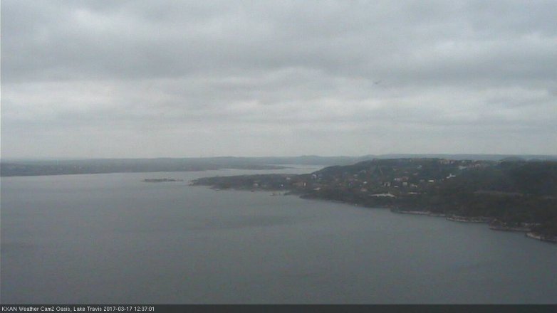 Lake Travis webcam, March 17, 2017 12:00 PM CT