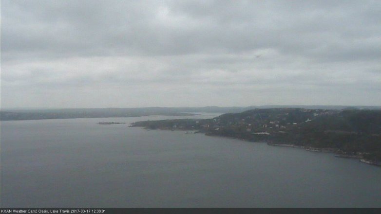 Lake Travis webcam, March 17, 2017 12:05 PM CT