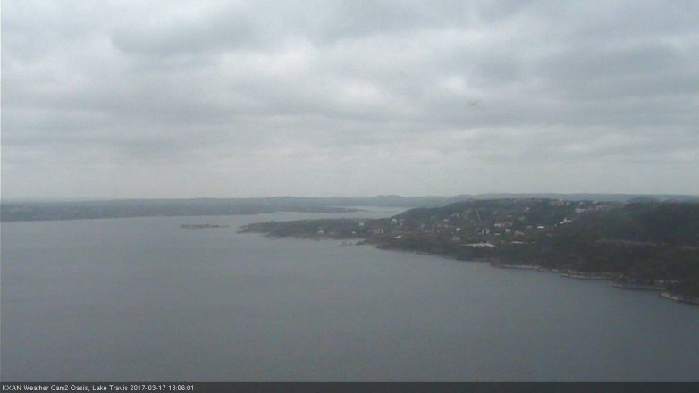 Lake Travis webcam, March 17, 2017 12:10 PM CT