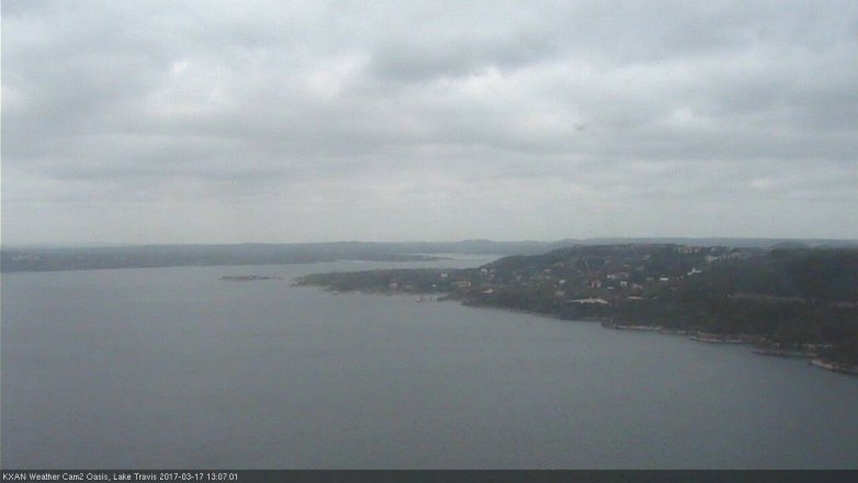 Lake Travis webcam, March 17, 2017 12:30 PM CT