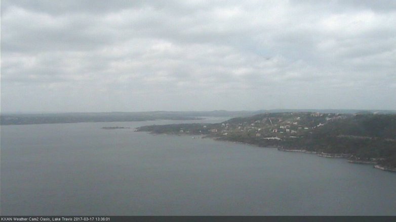 Lake Travis webcam, March 17, 2017 12:45 PM CT