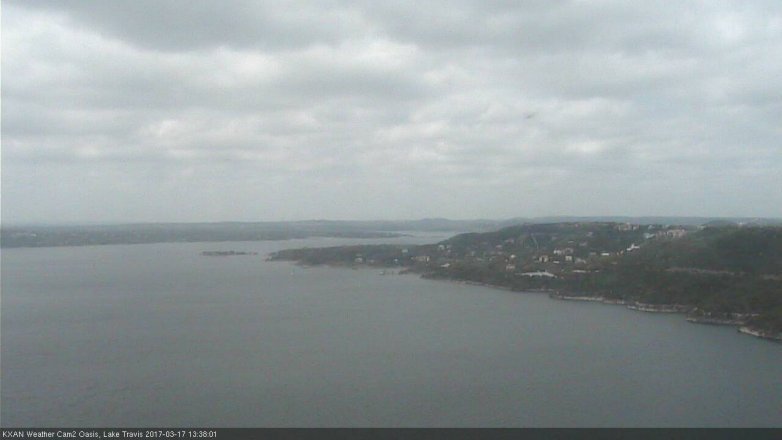 Lake Travis webcam, March 17, 2017 12:55 PM CT