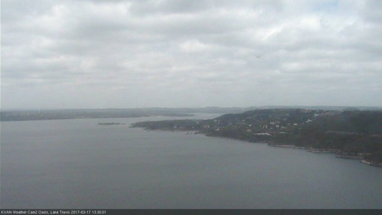 Lake Travis webcam, March 17, 2017 1:00 PM CT