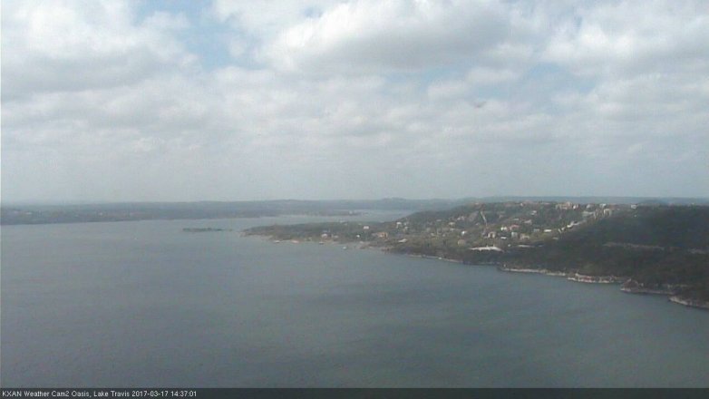 Lake Travis webcam, March 17, 2017 1:55 PM CT