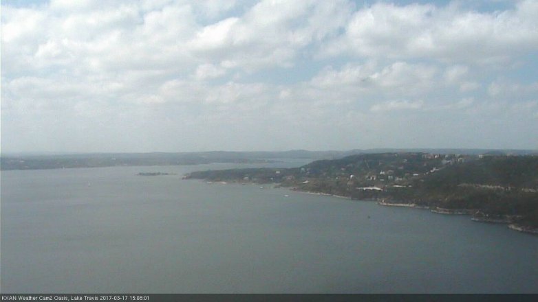Lake Travis webcam, March 17, 2017 2:40 PM CT