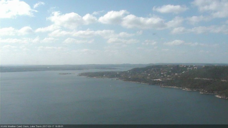 Lake Travis webcam, March 17, 2017 3:15 PM CT