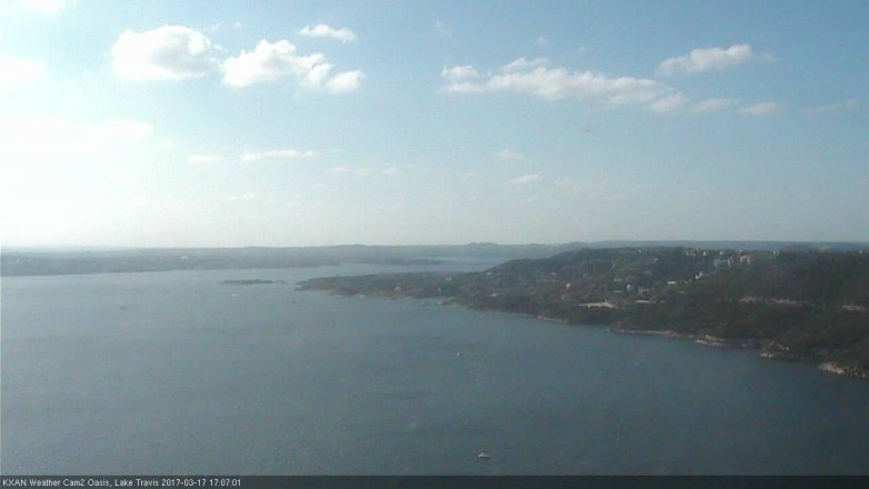 Lake Travis webcam, March 17, 2017 4:10 PM CT