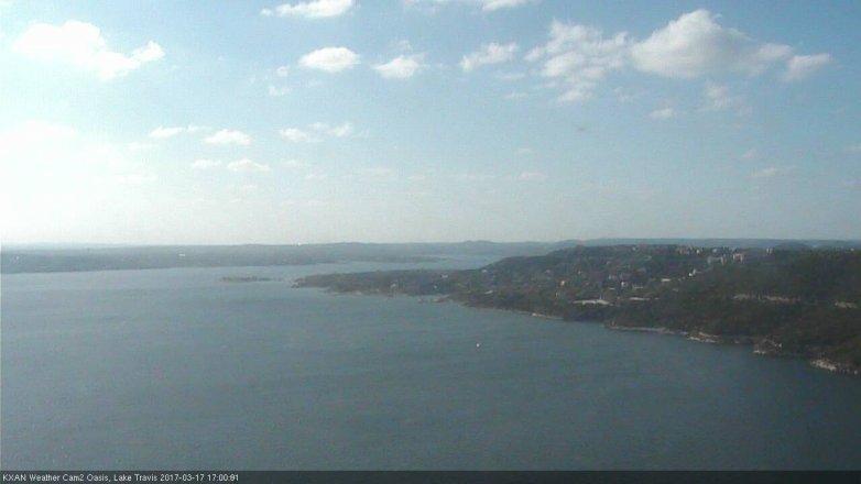 Lake Travis webcam, March 17, 2017 4:20 PM CT