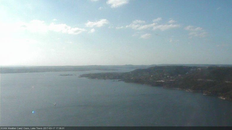 Lake Travis webcam, March 17, 2017 4:45 PM CT