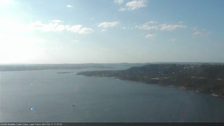 Lake Travis webcam, March 17, 2017 4:55 PM CT