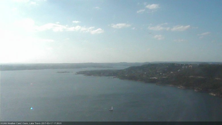 Lake Travis webcam, March 17, 2017 5:10 PM CT