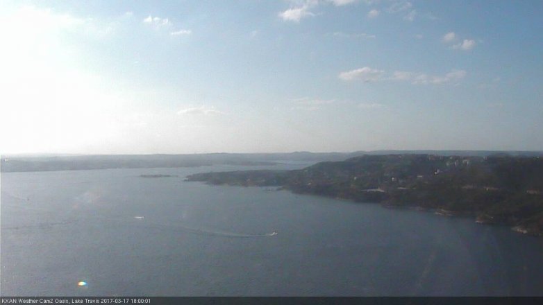 Lake Travis webcam, March 17, 2017 5:15 PM CT
