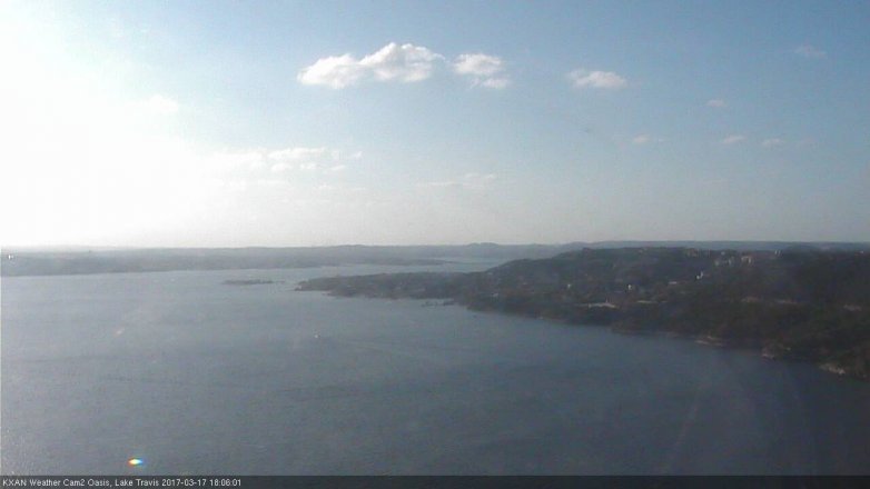 Lake Travis webcam, March 17, 2017 5:20 PM CT