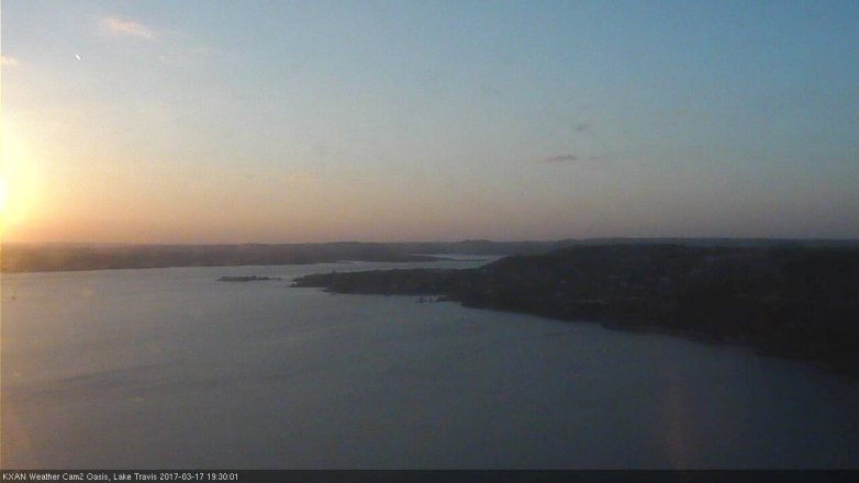 Lake Travis webcam, March 17, 2017 7:00 PM CT